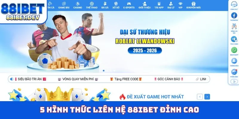 5 hình thức liên hệ 88IBET đỉnh cao