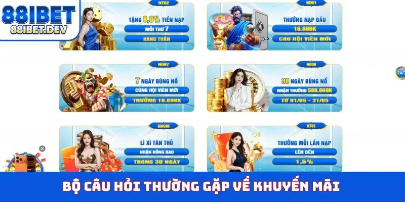 Bộ câu hỏi thường gặp về khuyến mãi